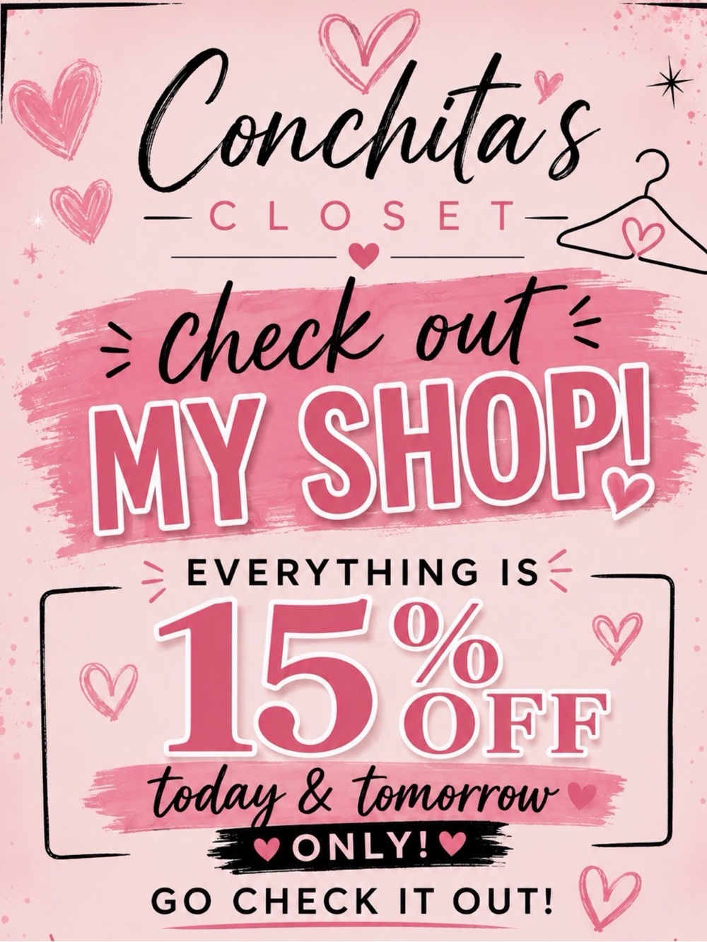 Today and tomorrow only, take advantage of 15% off! ๐